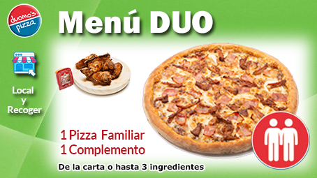 Duomos Pizza Menu Duo Local Recoger